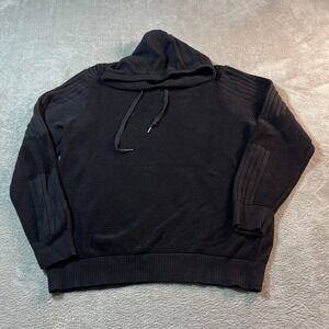 I.N.C. International Concepts Mens Pullover Ribbed Black Biker Moto Modern XXL‎